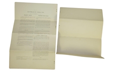 1891 Royal & Ancient St. Andrews Draft Rules for the Game of Golf Letter by The Special Committee