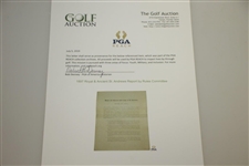 1897 Royal & Ancient St. Andrews Report by Rules Committee