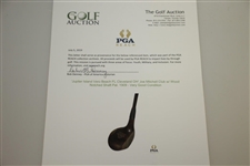 'Jupiter Island Vero Beach FL Cleveland OH' Joe Mitchell Club w/ Wood Notched Shaft Pat. 1909 - Very Good Condition