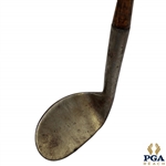 Hand Forged Smooth Concave Face Hickory Shafted Club w/ Original Owners Initials H.E.C Stamp