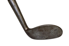 Hand Forged Smooth Concave Face Hickory Shafted Club w/ Original Owner's Initials 'H.E.C' Stamp