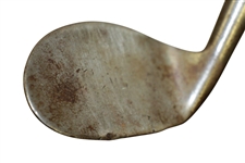 Hand Forged Smooth Concave Face Hickory Shafted Club w/ Original Owner's Initials 'H.E.C' Stamp