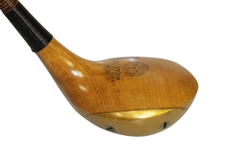 MacGregor/Burk Wood Shafted Driver Pat. 1919 Nashville, Tenn. w/ Shaft Stamp