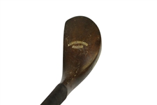 AG Spalding & Bros Makers Long Nose Wood Shafted Junior Wood w/ Sheepskin Grip - Very Good Condition