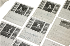 1947 Harry 'Lighthorse' Cooper Teaching Instructional Cards w/ Personal Notes Penned From Cooper - 102 in Total