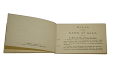 1884 North Berwick New Club Rules Booklet 