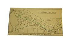 1920's Robert Forgan & Son St Andrews Scorecard w/ Stymie 