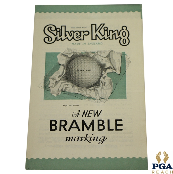 Silver King Bramble Color Golf Ball Brochure Advertisement
