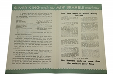Silver King Bramble Color Golf Ball Brochure Advertisement