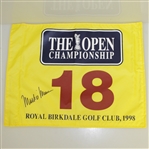 Mark O Meara Signed 1998 Open Championship at Royal Birkdale Flag JSA ALOA