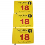 Ben Curtis Signed 2003 Open Championship Royal St George Flag w/ Runner Ups JSA ALOA