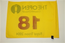 Todd Hamilton & Els Signed 2004 Open Championship Royal Troon Flag JSA ALOA