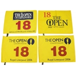 2006, 2016 & 2001 Open Championship Flags - Woods, Stenson, Duval Wins