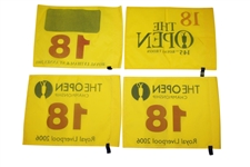 2006, 2016 & 2001 Open Championship Flags - Woods, Stenson, Duval Wins