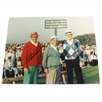 Legendary Masters Starters Snead, Sarazen, & Nelson Signed 11x14 Photo JSA ALOA
