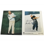 Arnold Palmer & Gary Player Signed Photos JSA ALOA