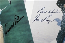 Arnold Palmer & Gary Player Signed Photos JSA ALOA