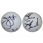 Jim Furyk & Steve Stricker Signed Golf Balls JSA ALOA