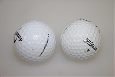 Jim Furyk & Steve Stricker Signed Golf Balls JSA ALOA
