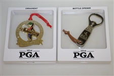2019 PGA Championship Bethpage Black Ornament & Bottle Opener w/ Boxes - Koepka Win