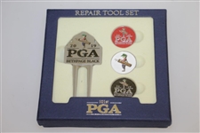 2019 PGA Championship Bethpage Black Divot Tool & Marker Set - Koepka Win