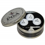 2019 PGA Championship Bethpage Black Titleist Logo Ball Set w/ Sharpie Tin - Koepka Win