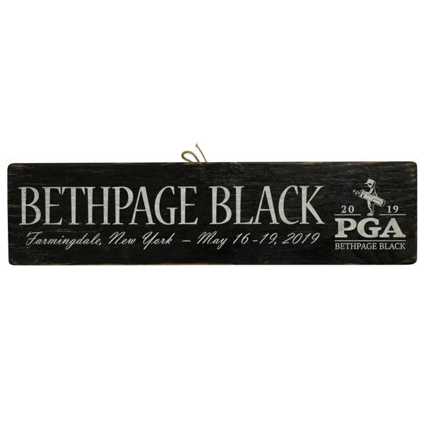 2019 PGA Championship Bethpage Wooden Sign - Koepka Win