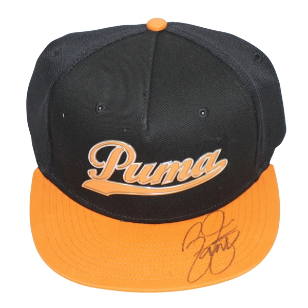 Rickie Fowler Signed Puma Flat Bill Hat w/ Orange Logo JSA #R11784