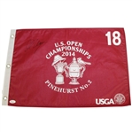 Martin Kaymer Signed 2014 US Open at Pinehurst No. 2 Flag JSA #L57680
