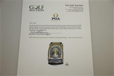 1996 PGA Championship at Valhalla Contestant Badge - Mark Brooks Winner
