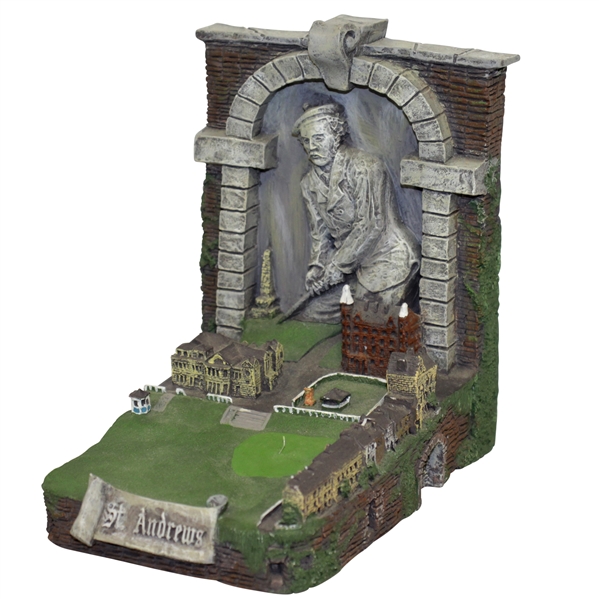 St Andrews Young Tom Morris & Old Course St. Andrews R&A Sculpture Bookend