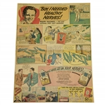 1937 Ralph Guldahl Camel Cigarette Comic Strip Advertisement - US Open