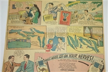 1937 Ralph Guldahl Camel Cigarette Comic Strip Advertisement - US Open