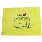 Jack Nicklaus Signed 2011 Masters Embroidered Flag JSA COA