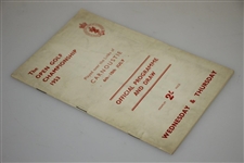1953 Open Championship at Carnoustie Program - Wed & Thurs - Ben Hogan Winner