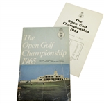 Jack Nicklaus Signed 1965 Open Championship at Royal Birkdale Program w/ Draw Sheet JSA ALOA