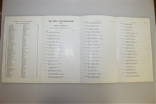 Jack Nicklaus Signed 1965 Open Championship at Royal Birkdale Program w/ Draw Sheet JSA ALOA
