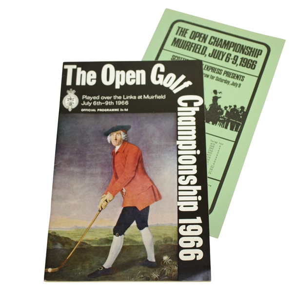 1966 Open Championship at Muirfield Program & Draw Sheet  - Nicklaus 1st Open Win