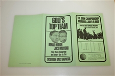 1966 Open Championship at Muirfield Program & Draw Sheet  - Nicklaus 1st Open Win