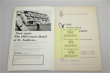 1968 Open Championship Program at Carnoustie - Gary Player Win