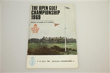 1969 Open Championship at Royal Lytham & St. Annes Program & Draw Sheet - Jacklin Win