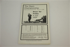 1969 Open Championship at Royal Lytham & St. Annes Program & Draw Sheet - Jacklin Win