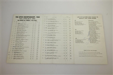 1969 Open Championship at Royal Lytham & St. Annes Program & Draw Sheet - Jacklin Win