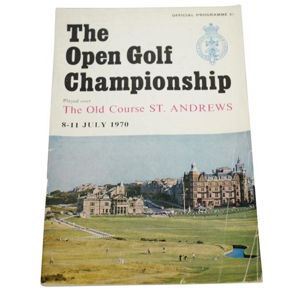 1970 Open Championship at St. Andrews Program - Nicklaus 2nd Open Win
