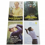 1974, 1975, 1976 & 1980 Open Championship Programs - Player, Watson & Miller Wins