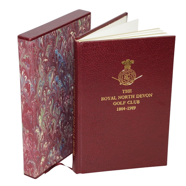 The Royal North Devon Golf Club 1864 - 1989 Signed by Co Authors EJ Davies & GW Brown