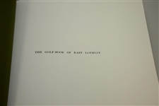 The Golf Book of East Lothian by John Kerr Ltd Ed w/ Slip Case - Signed by Thomas Wilson 