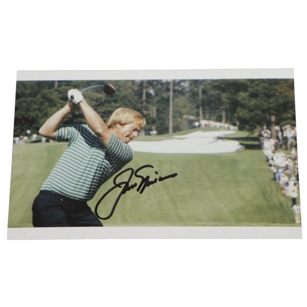 Jack Nicklaus Signed Mid Swing 4" by 6" Photo JSA ALOA