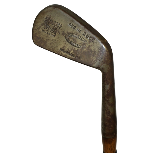 Spalding 4 Iron Stamped The Country Club w/ Bamboo Hickory Shaft