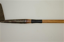 Spalding 4 Iron Stamped 'The Country Club' w/ Bamboo Hickory Shaft